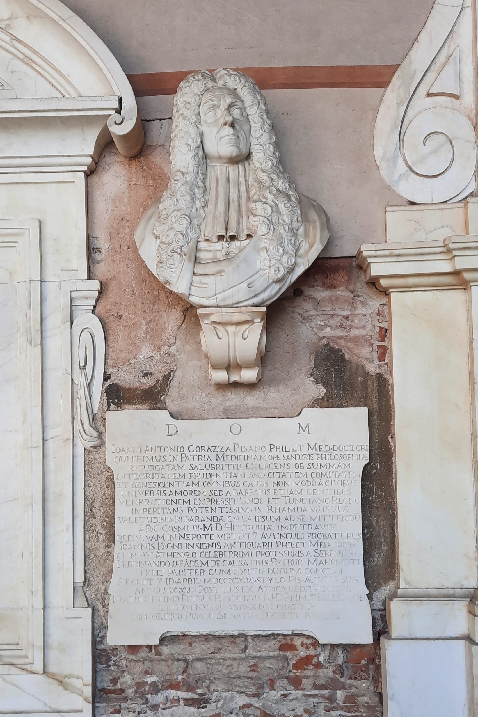 Giannantonio Corazza's funeral monument, Campo Santo, Pisa - 02.jpg
